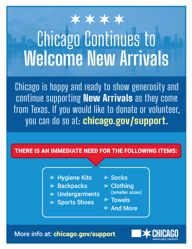 Chicago Welcoming New Arrivals Oct