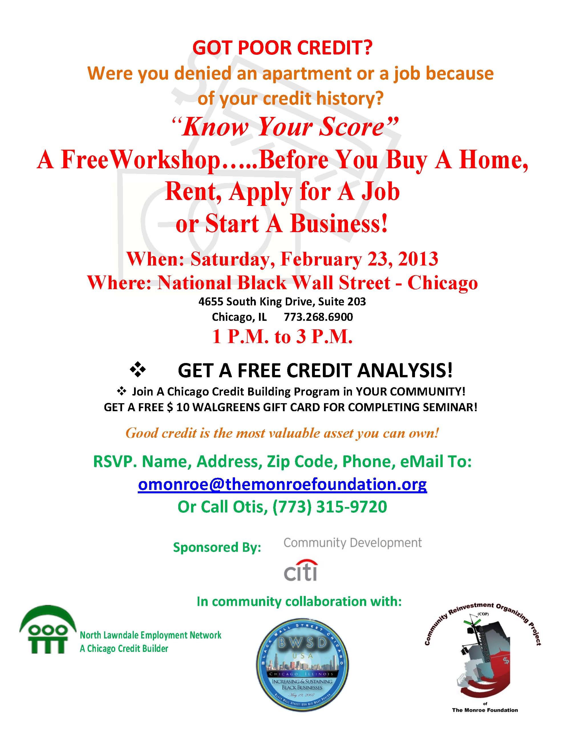 Know Your Credit Workshop